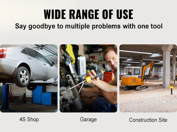 This 10 Ton Porta Power Kit, Hydraulic Ram with Pump, Car Jack with 4.6 ft/1.4 m Oil Hose, Bent Frame Repair Tool with Storage Case for Automotive, Garage, Heavy Equipment, Mechanic (22046 LBS)