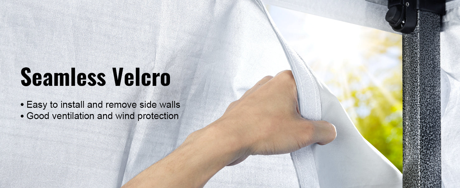 This 10x20 FT Pop up Canopy with Removable Sidewalls, Instant Canopies Portable Gazebo & Wheeled Bag, UV Resistant Waterproof, Enclosed Canopy Tent for Outdoor Events, Patio, Backyard, Party, Parking