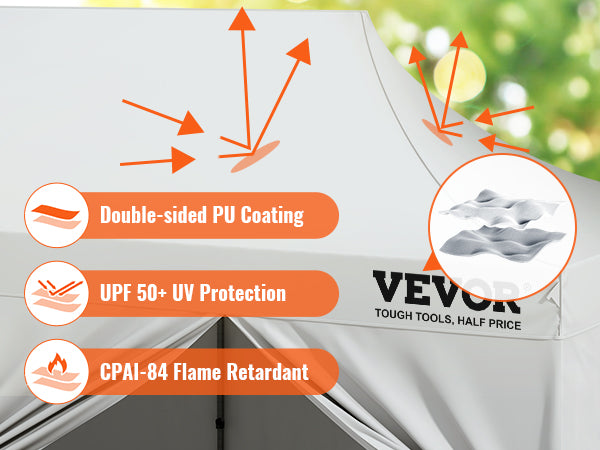 This 10x20 FT Pop up Canopy with Removable Sidewalls, Instant Canopies Portable Gazebo & Wheeled Bag, UV Resistant Waterproof, Enclosed Canopy Tent for Outdoor Events, Patio, Backyard, Party, Parking