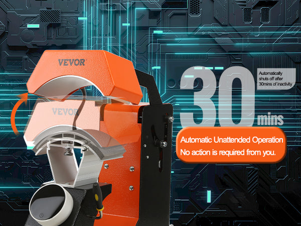 This 3-in-1 Auto Hat Heat Press with 3pcs Interchangeable Platens(6.6