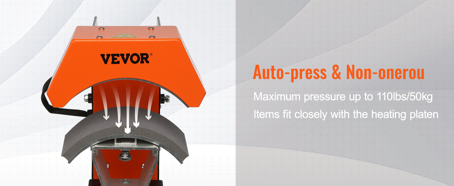 This 3-in-1 Auto Hat Heat Press with 3pcs Interchangeable Platens(6.6
