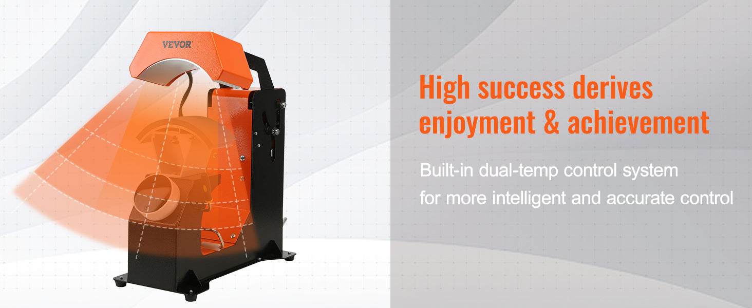 This 3-in-1 Auto Hat Heat Press with 3pcs Interchangeable Platens(6.6