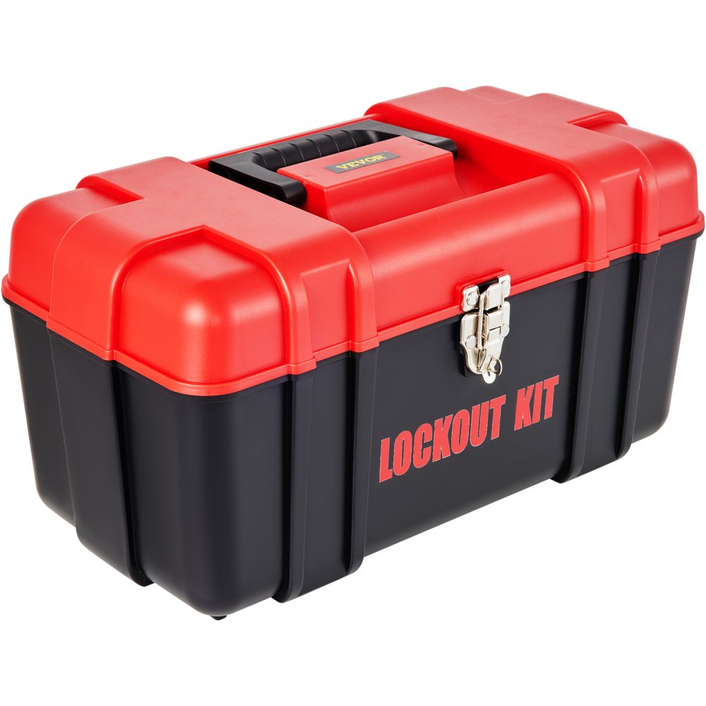 ODDTOOLS 42 PCS Lockout Tagout Kits, Electrical Safety Loto Kit Includes Padlocks, 5 Kinds of Lockouts, Hasps, Tags & Ties, Box, Lockout Safety Tools for Electrical Risk Removal in Industrial, Machinery