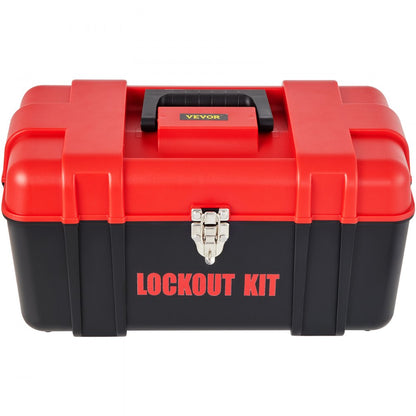 ODDTOOLS 42 PCS Lockout Tagout Kits, Electrical Safety Loto Kit Includes Padlocks, 5 Kinds of Lockouts, Hasps, Tags & Ties, Box, Lockout Safety Tools for Electrical Risk Removal in Industrial, Machinery