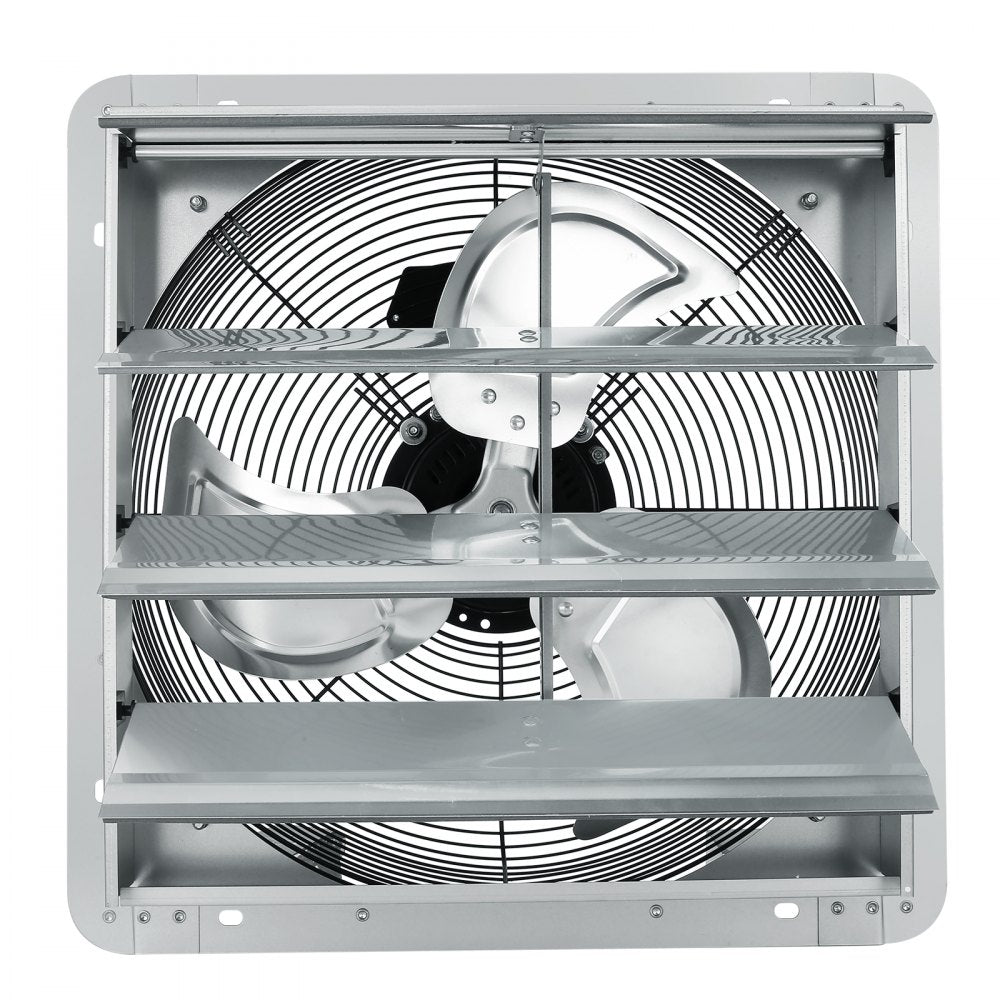 ODDTOOLS 16'' Shutter Exhaust Fan, High-speed 2000 CFM, Aluminum Wall Mount Attic Fan with AC-motor, Ventilation and Cooling for Greenhouses, Garages, Sheds, Shops, FCC