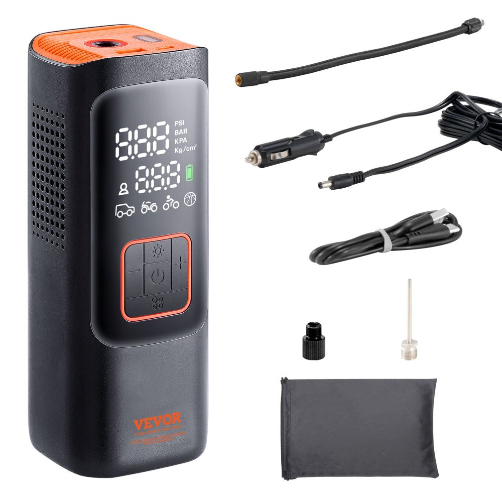 ODDTOOLS Tire Inflator Portable Air Compressor 7800mAh 2X Faster 160PSI Auto-Off