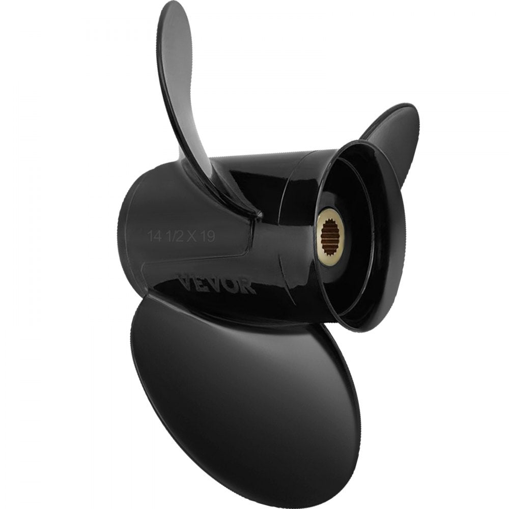 ODDTOOLS Outboard Propeller, Replace for OEM 3817468, 3-Blade 14 1/2" x 19" Pitch Aluminium Boat Propeller, Compatible with Volvo Penta SX Drive All Models, w/ 19 Tooth Splines, RH