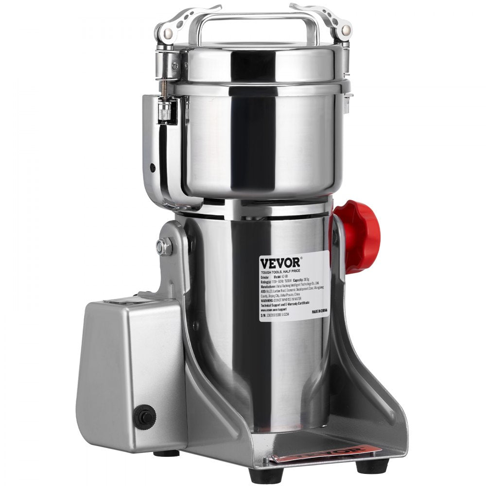 ODDTOOLS 700g Electric Grain Mill Grinder, High Speed 2500W Commercial Spice Grinders, Stainless Steel Pulverizer Powder Machine, for Dry Herbs Grains Spices Cereals Coffee Corn Pepper, Swing Type