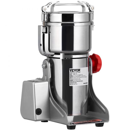 ODDTOOLS 700g Electric Grain Mill Grinder, High Speed 2500W Commercial Spice Grinders, Stainless Steel Pulverizer Powder Machine, for Dry Herbs Grains Spices Cereals Coffee Corn Pepper, Swing Type