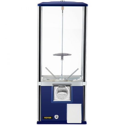 ODDTOOLS Vending Machine, 25.2" Height Candy Gumball Machine, Huge Load Capacity Gumball Bank, Candy Vending Machine for 1.8"-2.2" Gadgets, Perfect for Game Stores and Retail Stores Vintage Style Blue