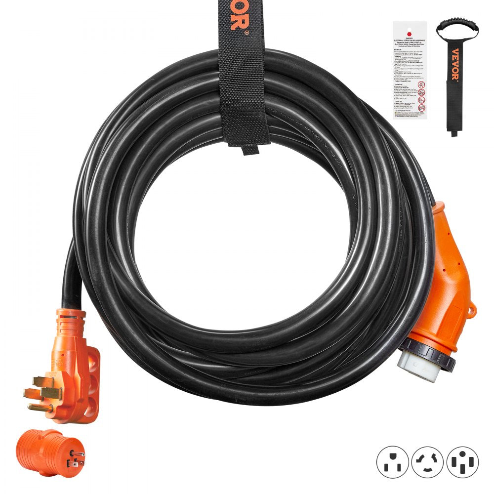 ODDTOOLS 15 ft RV Power Cord Generator Cord 50A NEMA 14-50P /NEMA SS2-50RETL Listed