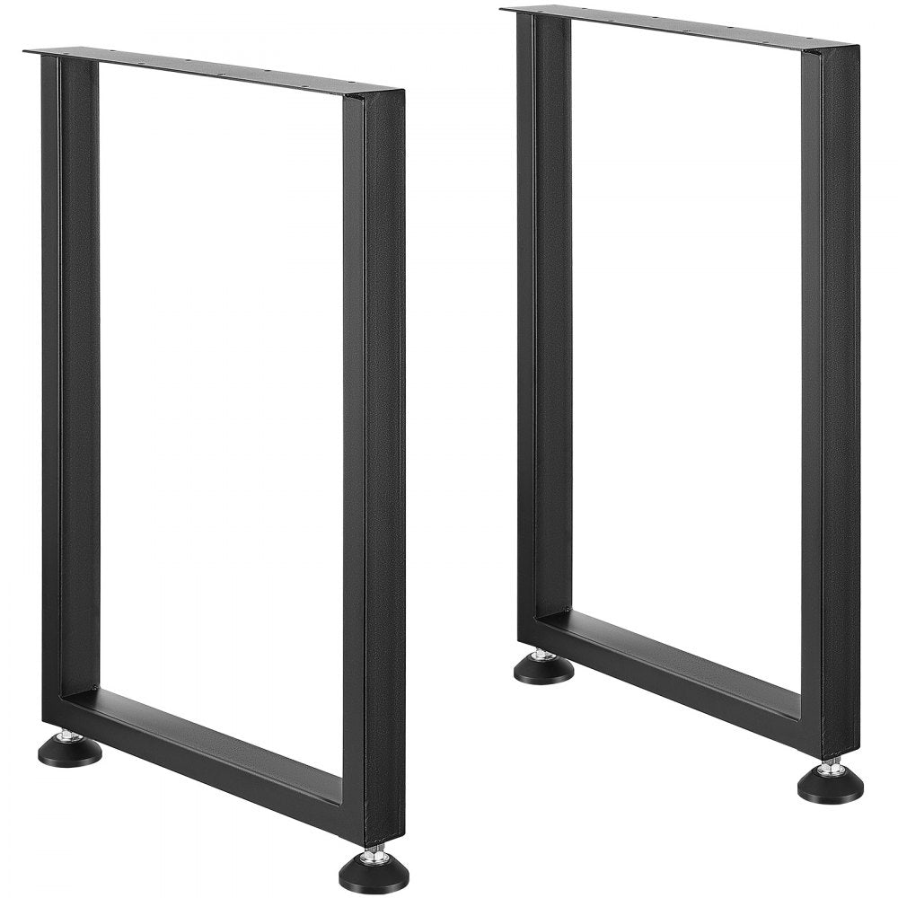 ODDTOOLS 28 Inch Adjustable Furniture Legs, Square Reinforced Steel Office Table legs Set of 2 for DIY, Max Load 1000 lbs Heavy Duty Desk Legs, Quick Instalation & Rich Accessories Legs Black