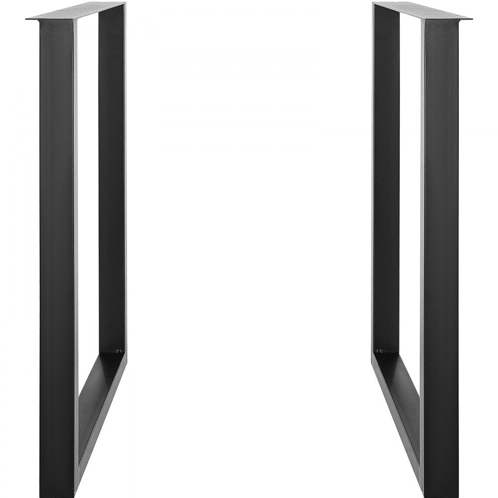 ODDTOOLS 28 Inch Adjustable Furniture Legs, Square Reinforced Steel Office Table legs Set of 2 for DIY, Max Load 1000 lbs Heavy Duty Desk Legs, Quick Instalation & Rich Accessories Legs Black