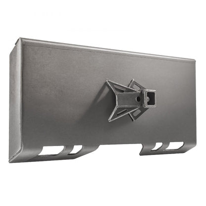 ODDTOOLS 1/4" Skid Steer Attachment Plate, Skid Steer Mount Plate, Quick Attachment Loader Plate, with 2.28" Hitch Receiver, Compatible with Deere, Kubota, Bobcat, Mahindra Skid Steers and Tractors
