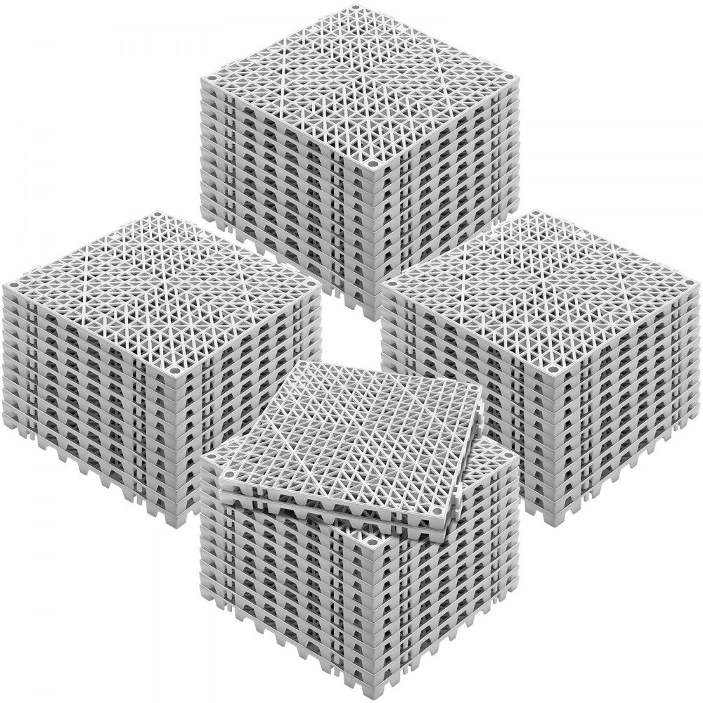 ODDTOOLS Interlocking Tile 50PCS Gray, Drainage Tiles 12