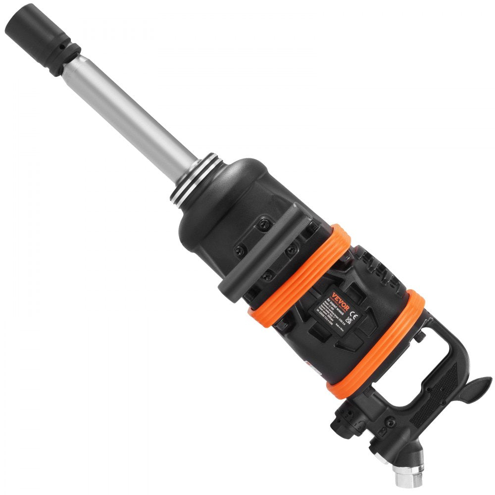 ODDTOOLS 1 Inch Air Impact Wrench, Up to 5175 ft-lbs Beast Reverse Torque Output Pneumatic Impact Gun w/ 8 Inch Extended Anvil for Repairs and Maintenance of Heavy Duty Machinery / Semi-Truck / Bus