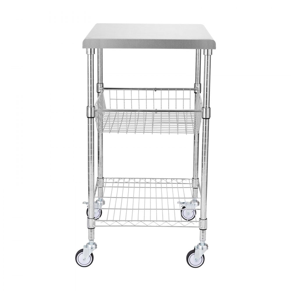 ODDTOOLS 3-Tier Utility Cart Rolling Cart on Wheels 24