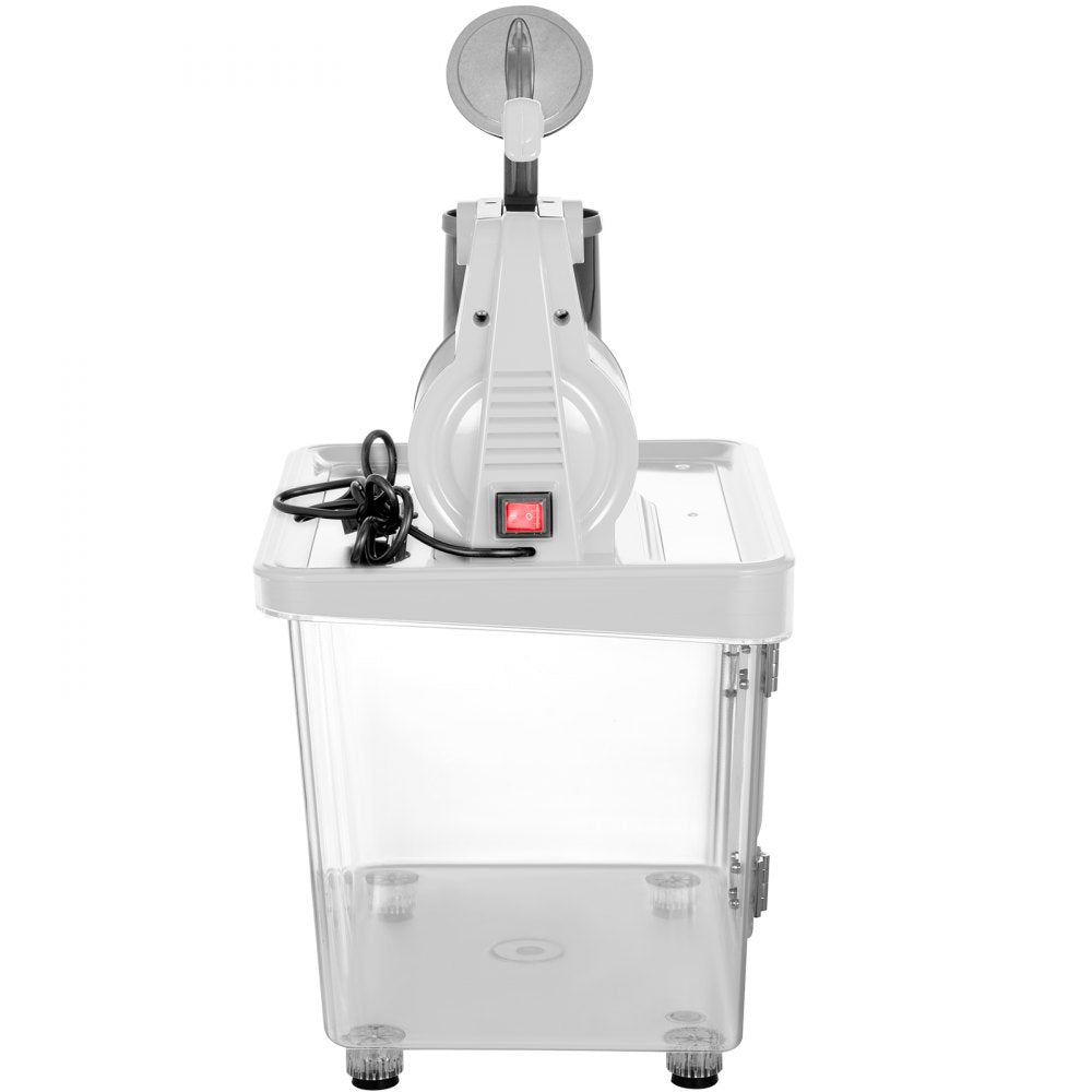 ODDTOOLS 110V Commercial Ice Crusher 440LBS/H, ETL Approved 300W Electric Snow Cone Machine with Dual Blades, Stainless Steel Shaved Ice Machine with Safety On/Off Switch for Family, Restaurants, Bars
