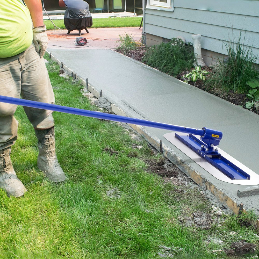 ODDTOOLS Bull Float Manganese Steel Concrete Float 47x11.8 in Concrete Float Tool Cement Tool Bull Concrete Kit Bull Pool Float Bull Float Handle Bull Float Bracket Concrete Tool Finishing Bull Float