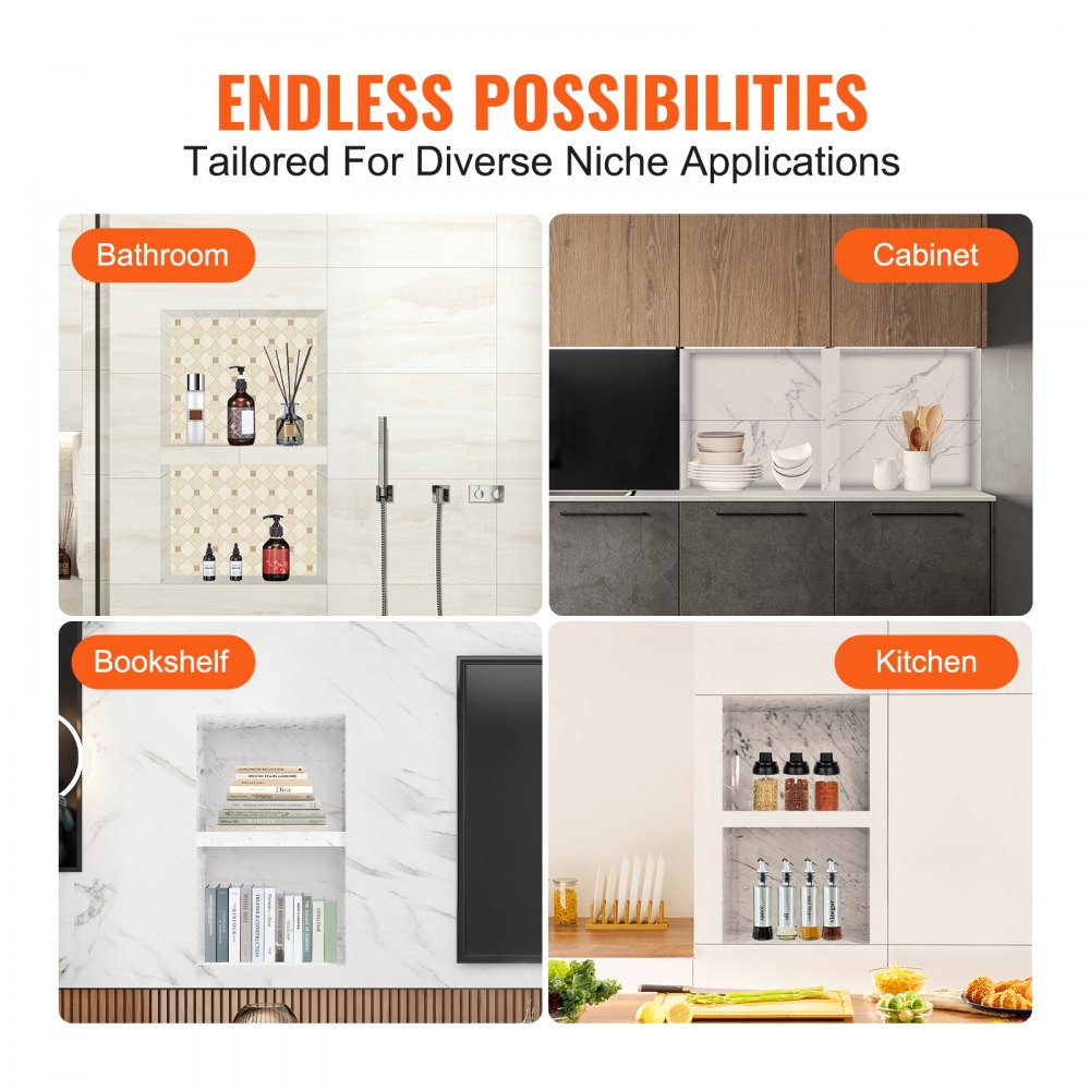 ODDTOOLS Shower Niche Ready for Tile 16