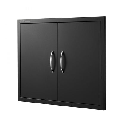 ODDTOOLS BBQ Access Door, 31W x 24H Inch Double Outdoor Kitchen Door, Cold Plate Flush Mount Door, Wall Vertical Door with Handles, for BBQ Island, Grilling Station, Outside Cabinet