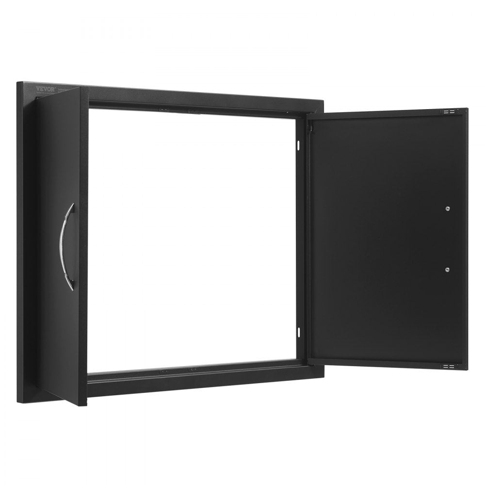 ODDTOOLS BBQ Access Door, 31W x 24H Inch Double Outdoor Kitchen Door, Cold Plate Flush Mount Door, Wall Vertical Door with Handles, for BBQ Island, Grilling Station, Outside Cabinet