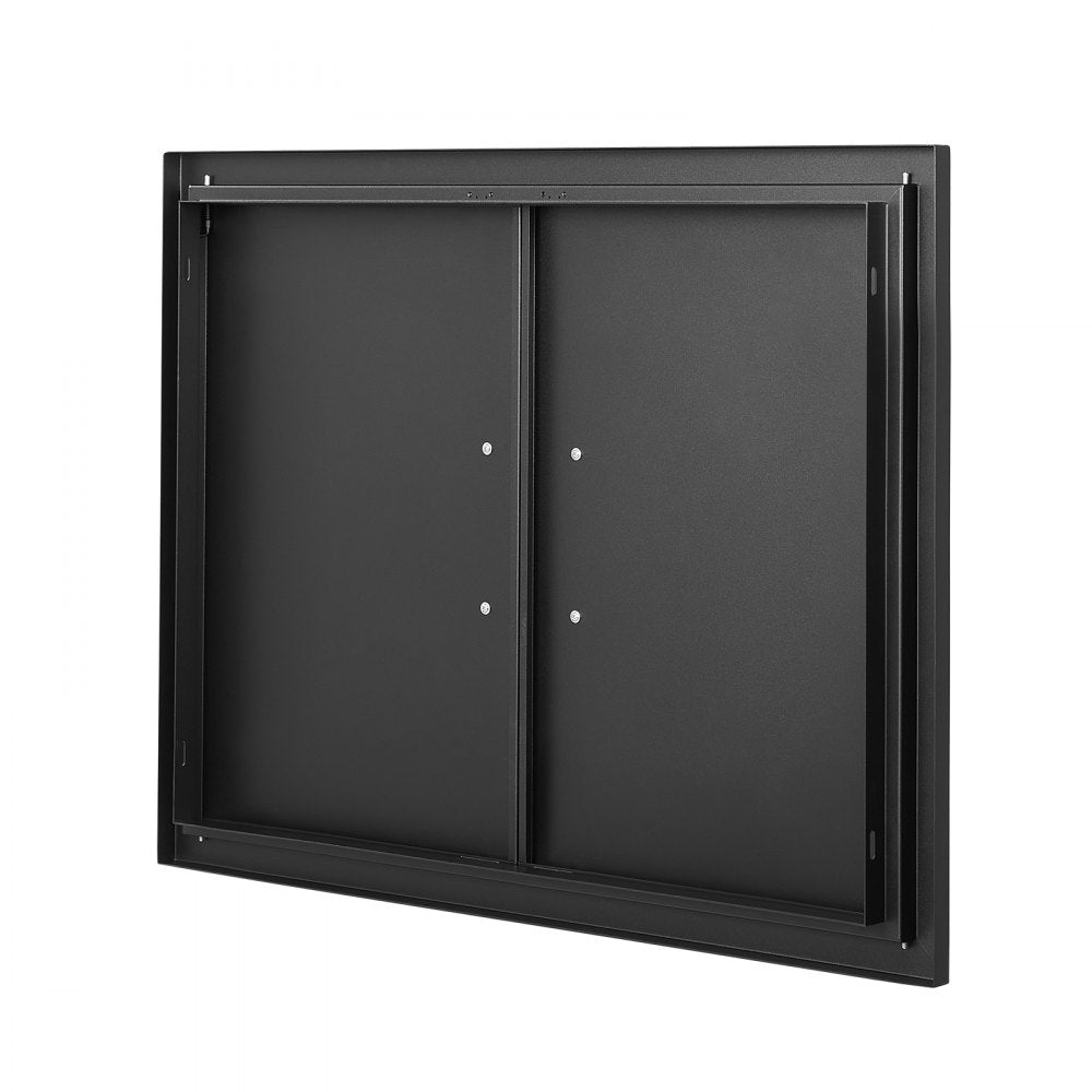 ODDTOOLS BBQ Access Door, 31W x 24H Inch Double Outdoor Kitchen Door, Cold Plate Flush Mount Door, Wall Vertical Door with Handles, for BBQ Island, Grilling Station, Outside Cabinet