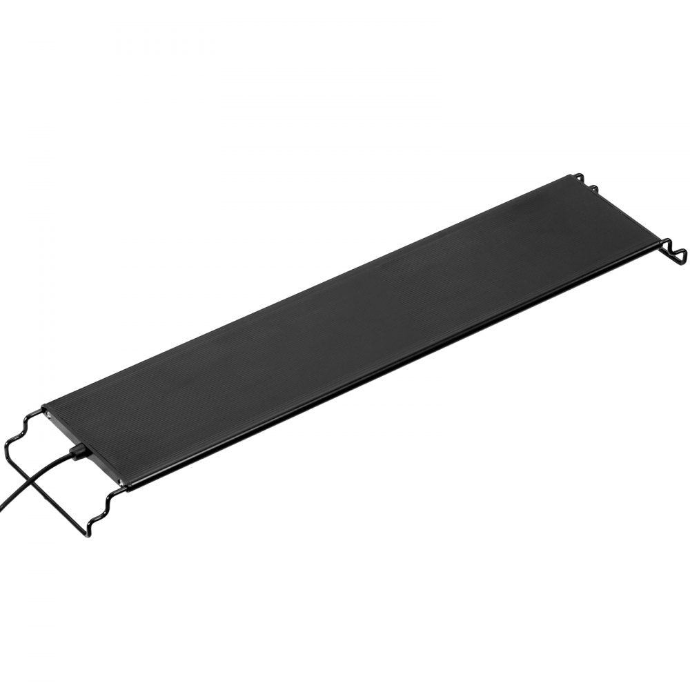 ODDTOOLS Aquarium Light with LCD Monitor, 18W Full Spectrum Fish Tank Light with 24/7 Natural Mode, Adjustable Brightness & Timer - Aluminum Alloy Shell Extendable Brackets for 18
