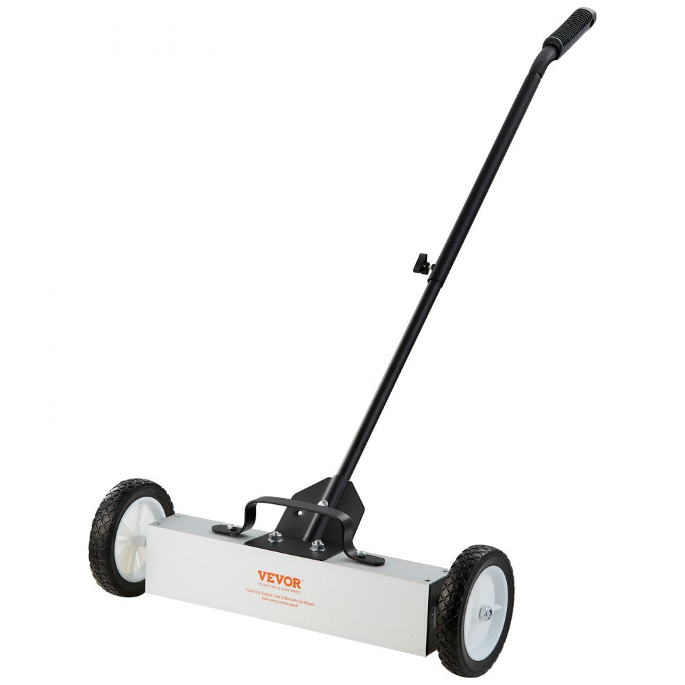 ODDTOOLS 45Lbs Rolling Magnetic Sweeper with Wheels, Push-Type Magnetic Pick Up Sweeper, 18-inch Large Magnet Pickup Lawn Sweeper,  Magnet with Telescoping Handle, Easy Cleanup of Workshop Garage Yard