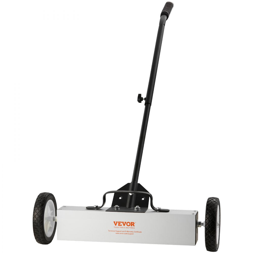 ODDTOOLS 45Lbs Rolling Magnetic Sweeper with Wheels, Push-Type Magnetic Pick Up Sweeper, 18-inch Large Magnet Pickup Lawn Sweeper,  Magnet with Telescoping Handle, Easy Cleanup of Workshop Garage Yard