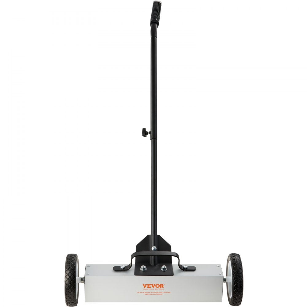 ODDTOOLS 45Lbs Rolling Magnetic Sweeper with Wheels, Push-Type Magnetic Pick Up Sweeper, 18-inch Large Magnet Pickup Lawn Sweeper,  Magnet with Telescoping Handle, Easy Cleanup of Workshop Garage Yard