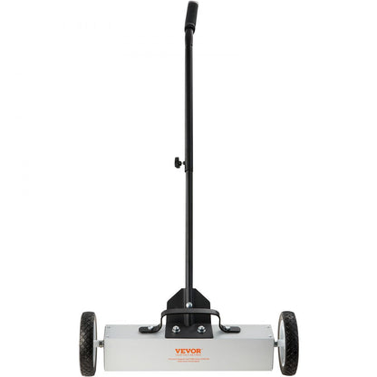ODDTOOLS 45Lbs Rolling Magnetic Sweeper with Wheels, Push-Type Magnetic Pick Up Sweeper, 18-inch Large Magnet Pickup Lawn Sweeper,  Magnet with Telescoping Handle, Easy Cleanup of Workshop Garage Yard