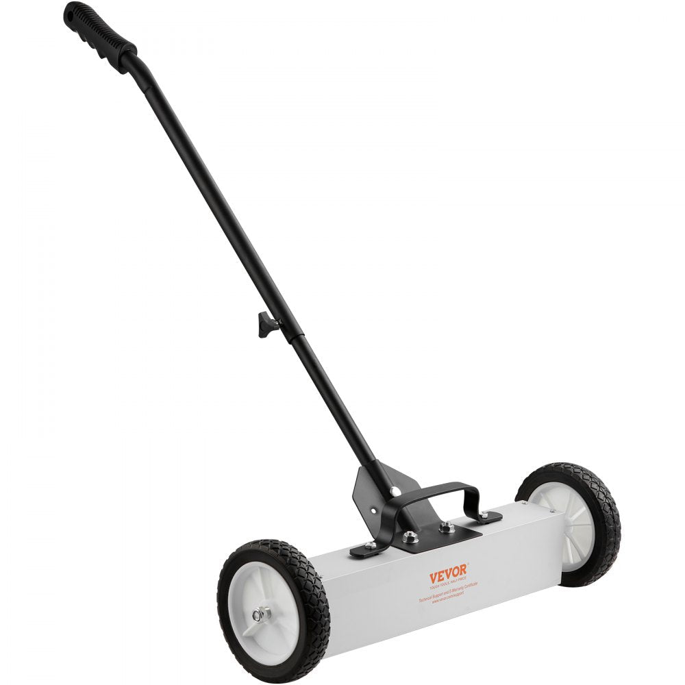 ODDTOOLS 45Lbs Rolling Magnetic Sweeper with Wheels, Push-Type Magnetic Pick Up Sweeper, 18-inch Large Magnet Pickup Lawn Sweeper,  Magnet with Telescoping Handle, Easy Cleanup of Workshop Garage Yard