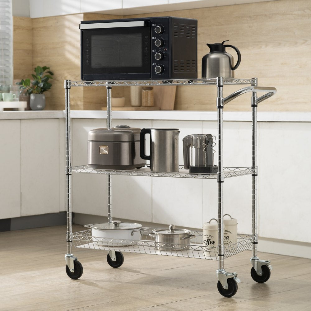 ODDTOOLS 3-Tier Utility Cart Rolling Cart on Wheels 35