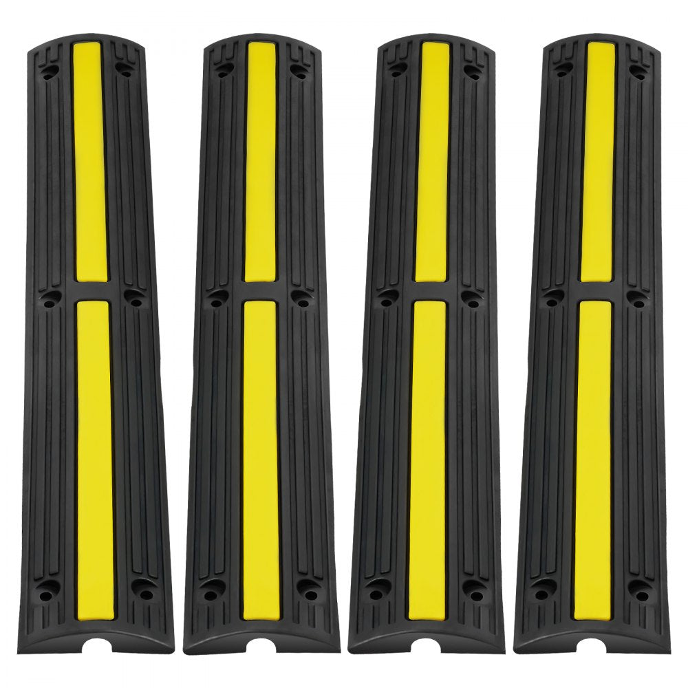 ODDTOOLS 4 PCs 39'' Cable Protector Ramp 18000 lbs Speed Bump Floor Cable Protector