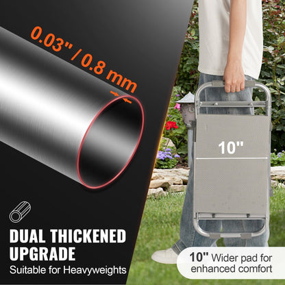 ODDTOOLS Garden Kneeler and Seat, 10" EVA Wide Pad, 330 lbs Load Capacity Foldable Garden Stool, Kneeling Bench for Gardening with Tool Bag, Gifts for Women, Grandparents, Seniors, Mom and Dad