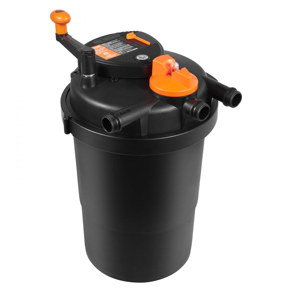 ODDTOOLS Bio Pressure Pond Filter, Up to 2000 Gallons, with 13W UV-C Light, 1840 GPH, Pressurized Biological Pond Filter System Filtration Equipment for Fountain Pool, Koi Fish Aquarium Tank Garden Water