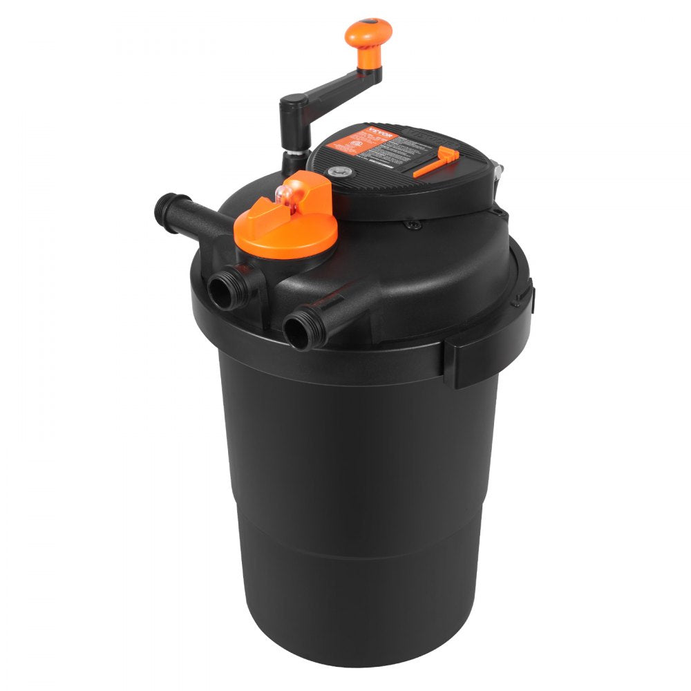 ODDTOOLS Bio Pressure Pond Filter, Up to 2000 Gallons, with 13W UV-C Light, 1840 GPH, Pressurized Biological Pond Filter System Filtration Equipment for Fountain Pool, Koi Fish Aquarium Tank Garden Water