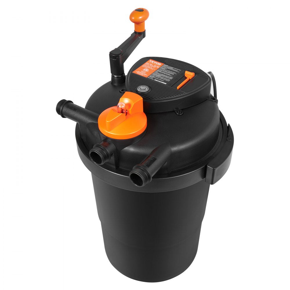 ODDTOOLS Bio Pressure Pond Filter, Up to 2000 Gallons, with 13W UV-C Light, 1840 GPH, Pressurized Biological Pond Filter System Filtration Equipment for Fountain Pool, Koi Fish Aquarium Tank Garden Water