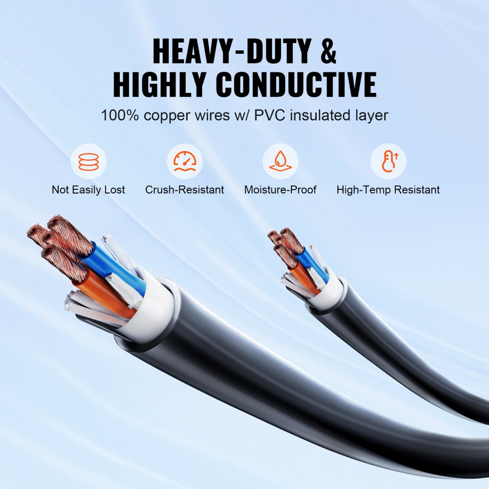 ODDTOOLS 25ft RV Extension Cord Power Cord 50Amp NEMA 14-50R/NEMA 14-50P ETL Listed