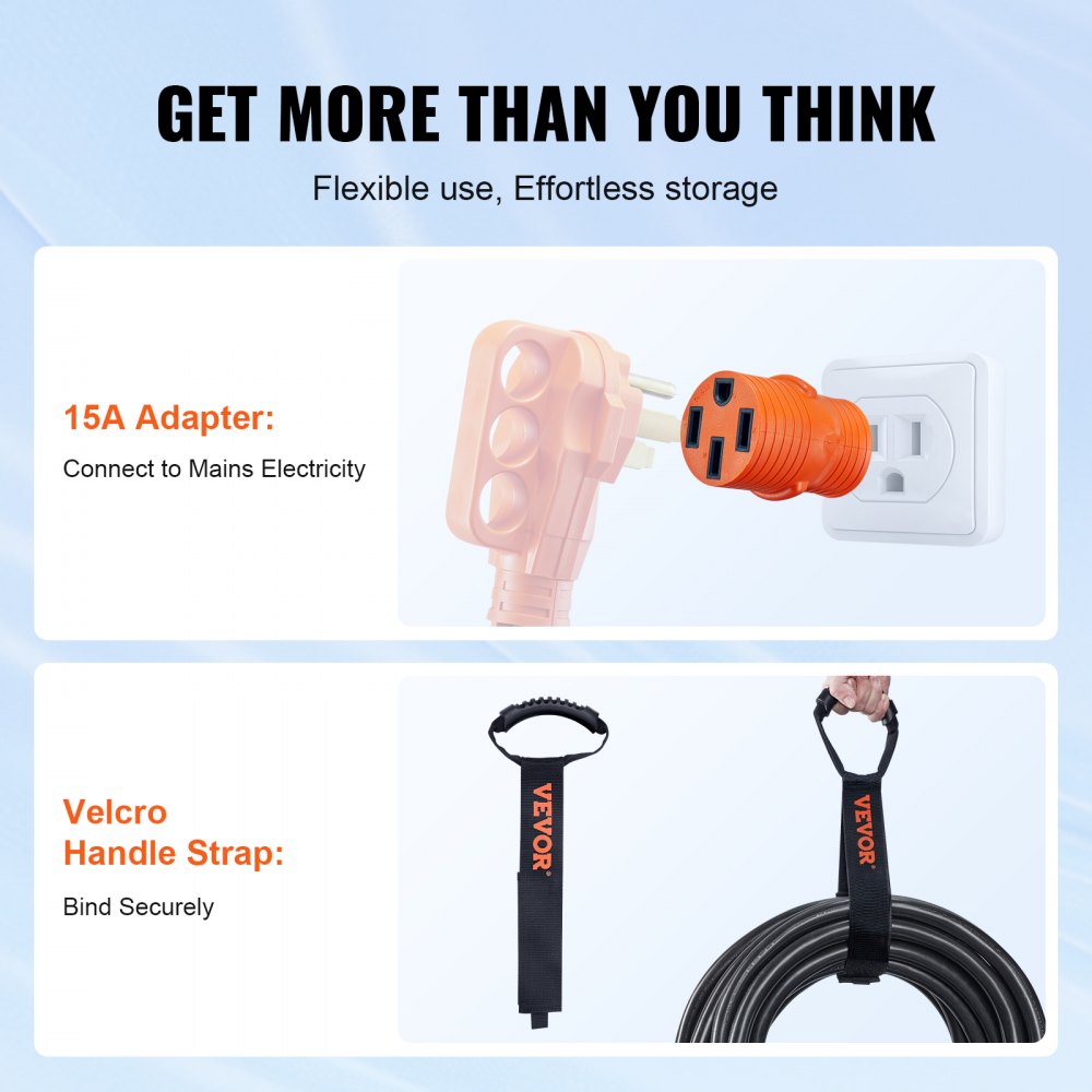 ODDTOOLS 25ft RV Extension Cord Power Cord 50Amp NEMA 14-50R/NEMA 14-50P ETL Listed