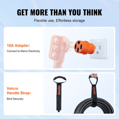 ODDTOOLS 25ft RV Extension Cord Power Cord 50Amp NEMA 14-50R/NEMA 14-50P ETL Listed